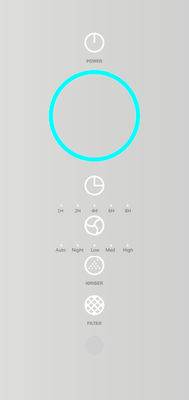 EPI607 Mini Air Purifier with True HEPA Filter Air Cleaner for Smokers, Pet and Allergies White 66dB 24-42m2